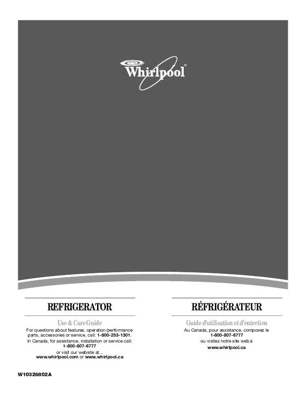 Guide utilisation  WHIRLPOOL EL88TRRW  de la marque WHIRLPOOL