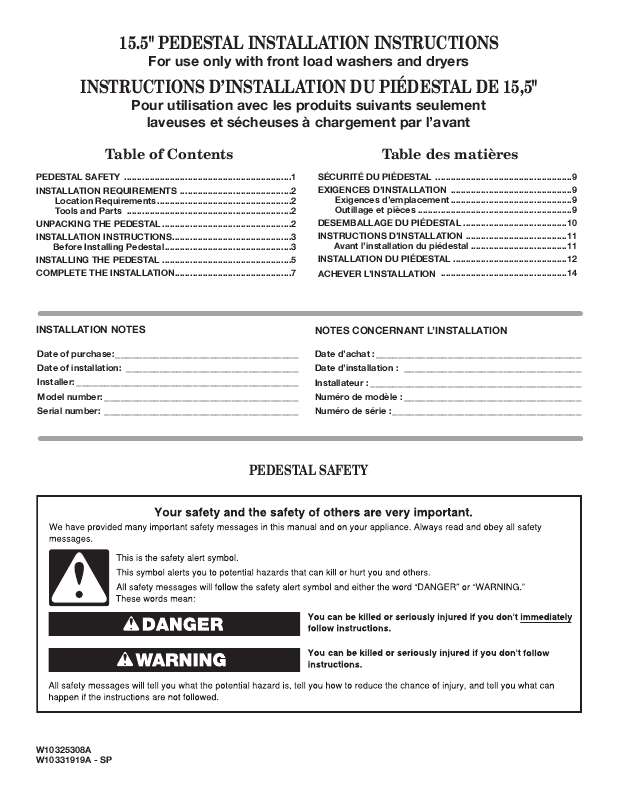 Guide utilisation  WHIRLPOOL XHPC155XL  de la marque WHIRLPOOL