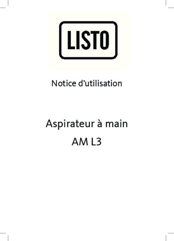 Guide utilisation LISTO AM L3  de la marque LISTO