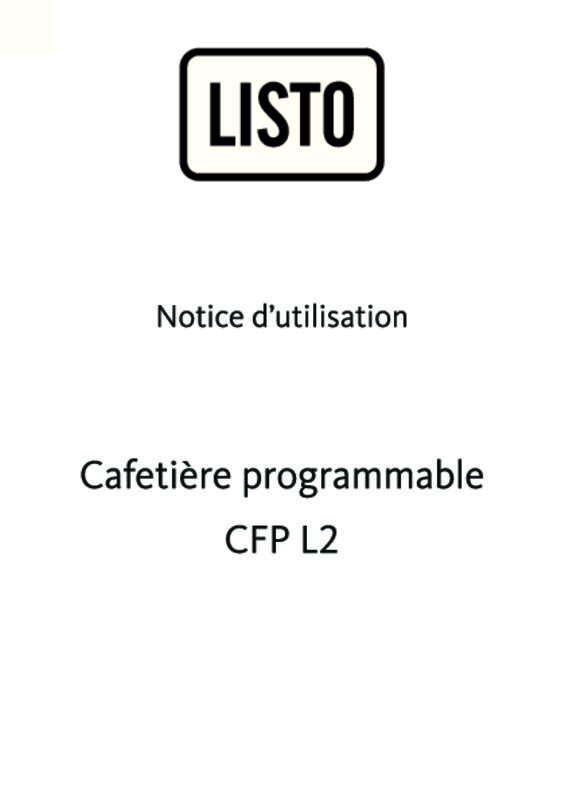 Guide utilisation LISTO CFP L2 de la marque LISTO