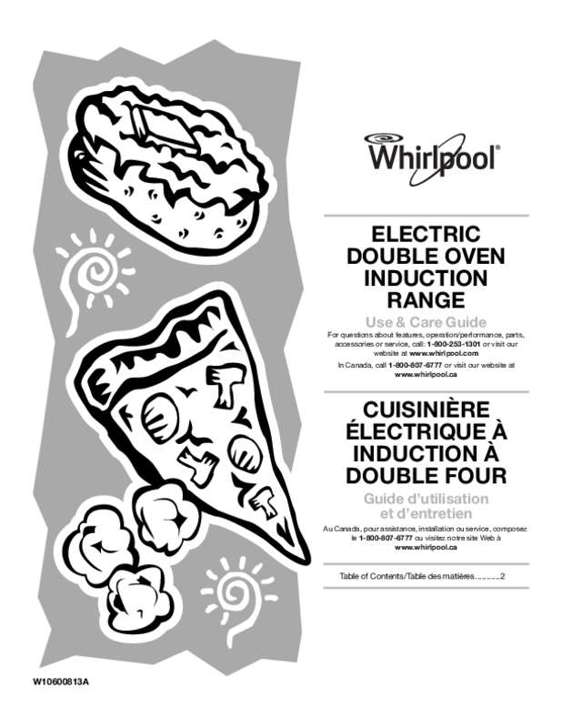Guide utilisation WHIRLPOOL WGI925C0BS  de la marque WHIRLPOOL