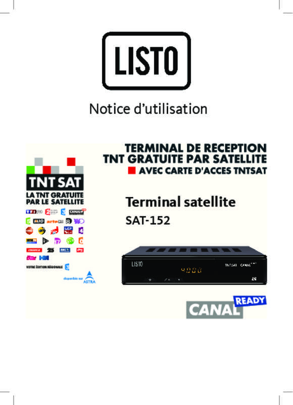 Guide utilisation LISTO SAT-152 HD  de la marque LISTO