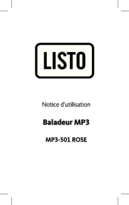 Guide utilisation LISTO 501  de la marque LISTO