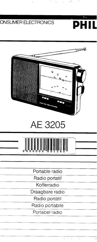 Guide utilisation PHILIPS AE3205  de la marque PHILIPS