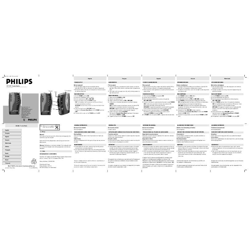 Guide utilisation PHILIPS AE6360  de la marque PHILIPS