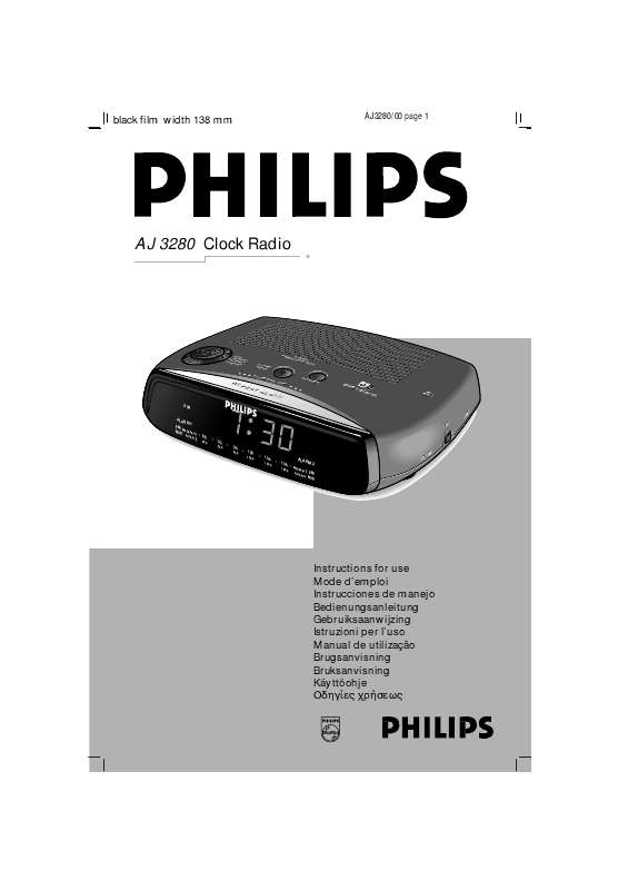 Guide utilisation PHILIPS AJ3280  de la marque PHILIPS