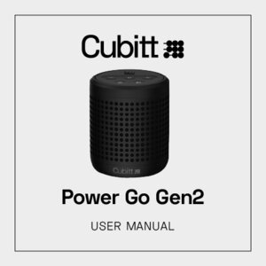 Notice Cubitt POWER GO 2 Altavoces