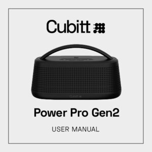 Notice Cubitt POWER PRO 2 Altavoces