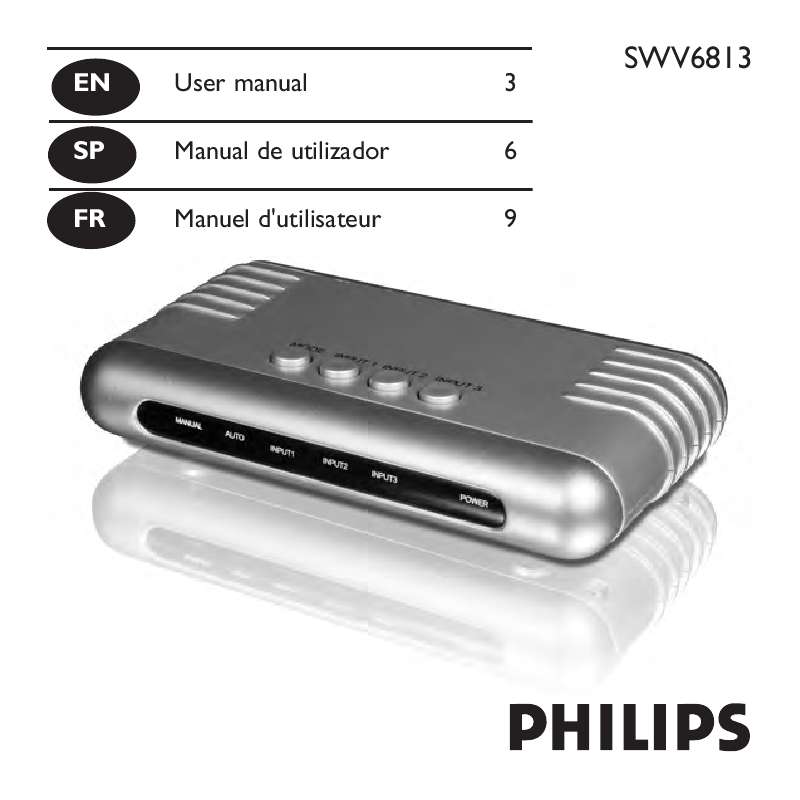 Guide utilisation  PHILIPS SWV6813  de la marque PHILIPS