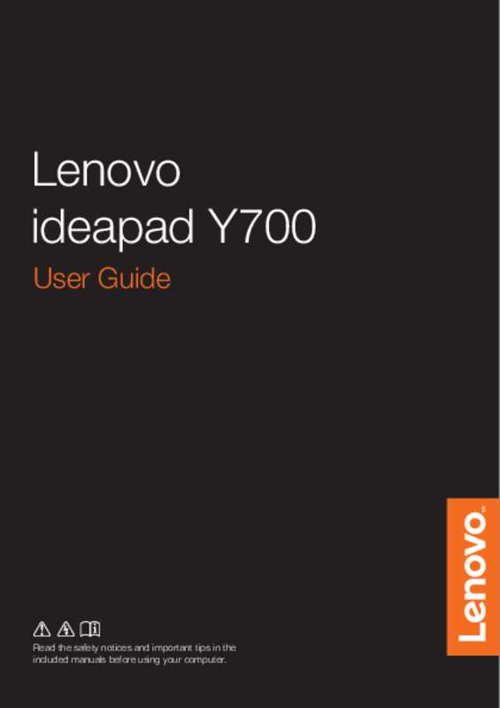 Guide utilisation LENOVO IDEAPAD Y700  de la marque LENOVO