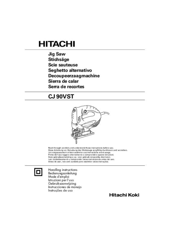Guide utilisation HITACHI CJ90VST  de la marque HITACHI
