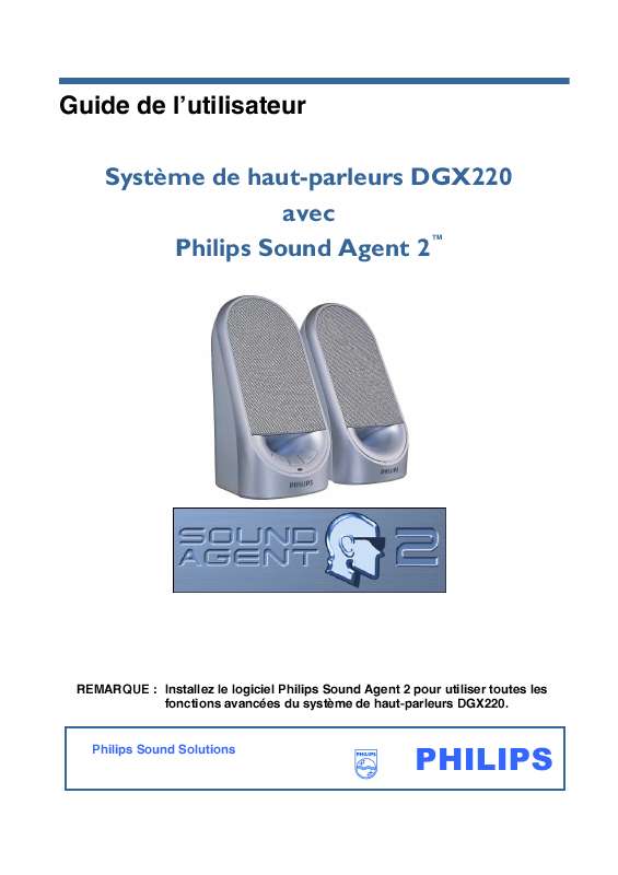 Guide utilisation  PHILIPS DGX220  de la marque PHILIPS