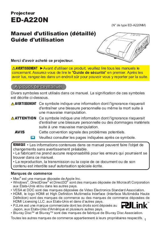 Guide utilisation HITACHI ED-A220NM  de la marque HITACHI