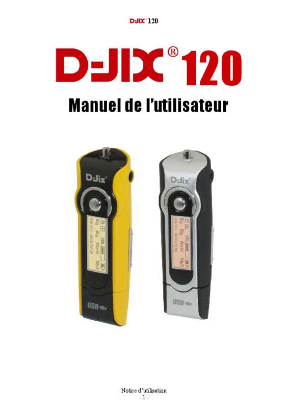 Guide utilisation D-JIX C115  de la marque D-JIX
