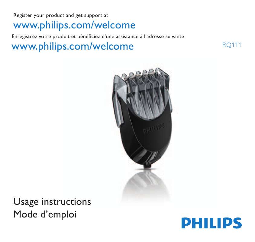 Guide utilisation PHILIPS RQ-111  de la marque PHILIPS