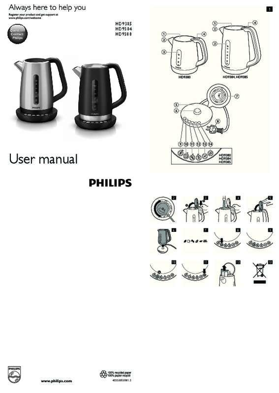 Guide utilisation PHILIPS HD9380  de la marque PHILIPS