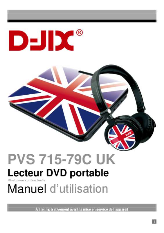 Guide utilisation  D-JIX PVS 715-79C UK  de la marque D-JIX