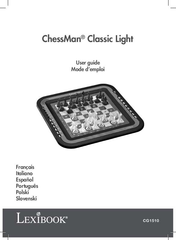 Guide utilisation  LEXIBOOK CG1510 CHESSMAN CLASSIC LIGHT  de la marque LEXIBOOK
