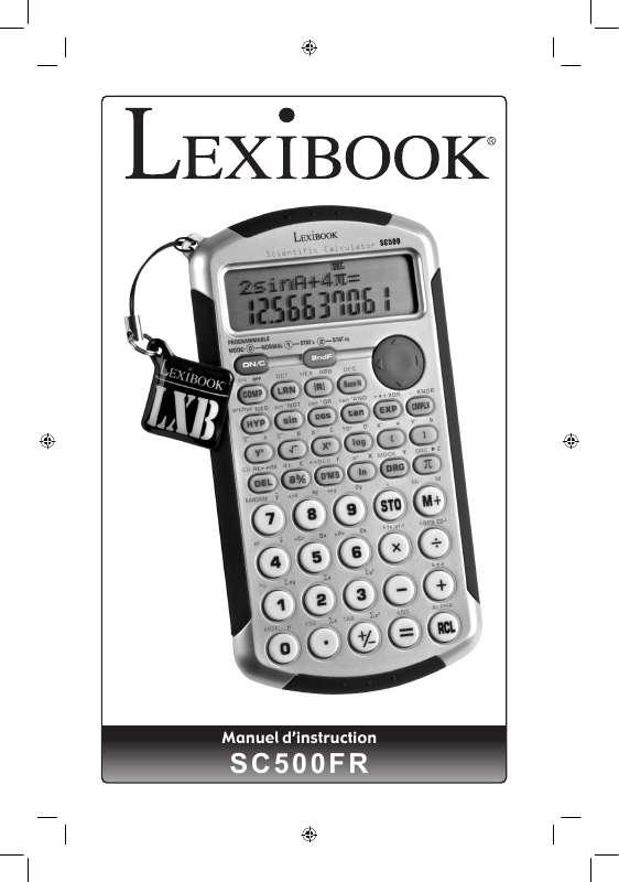 Guide utilisation LEXIBOOK SC500FR  de la marque LEXIBOOK
