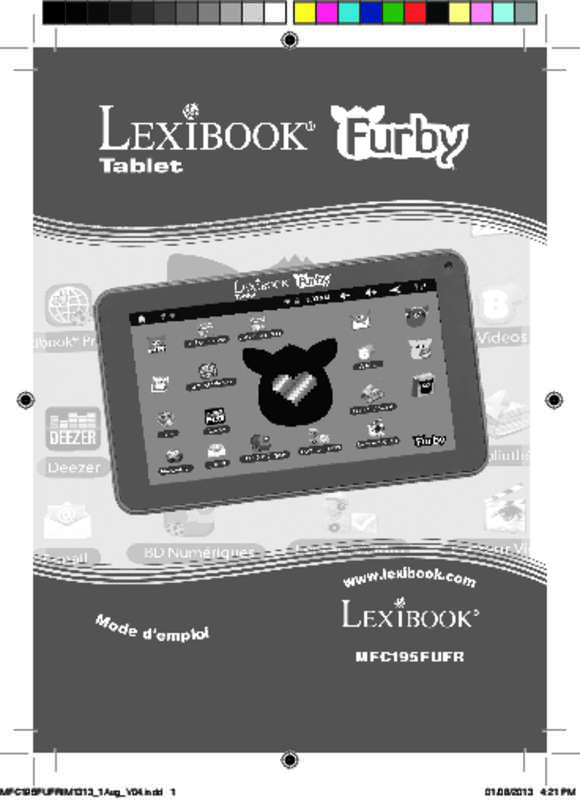 Guide utilisation LEXIBOOK TABLET FURBY  de la marque LEXIBOOK