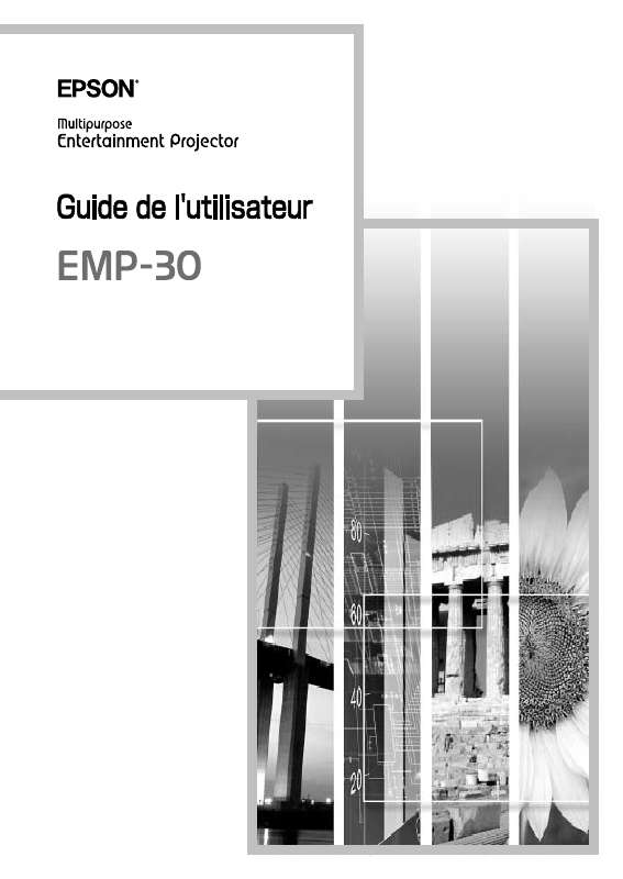 Guide utilisation EPSON EMP-30  de la marque EPSON