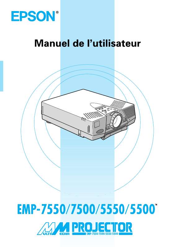 Guide utilisation EPSON EMP-5500  de la marque EPSON