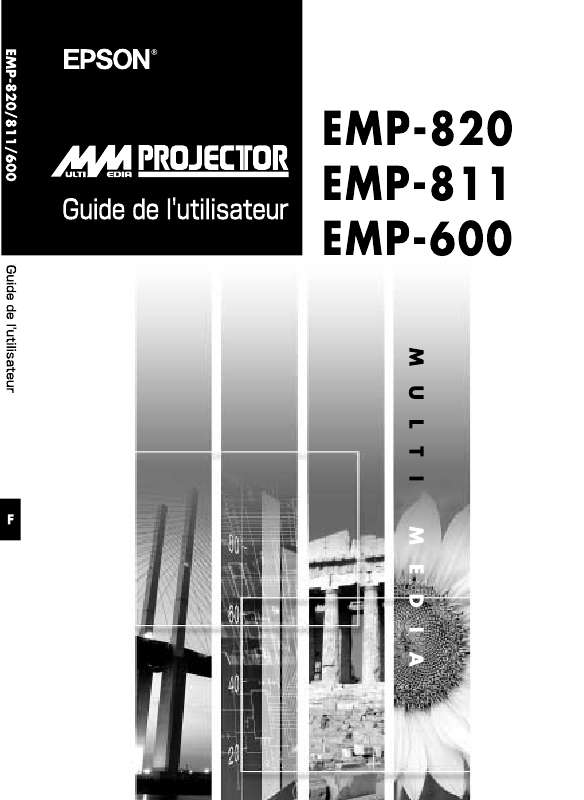 Guide utilisation EPSON EMP-600  de la marque EPSON