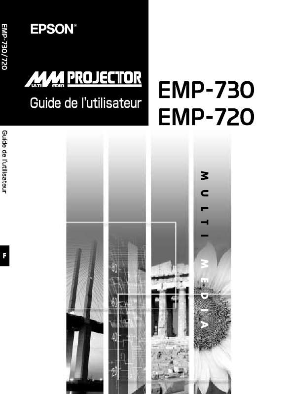 Guide utilisation EPSON EMP-720  de la marque EPSON
