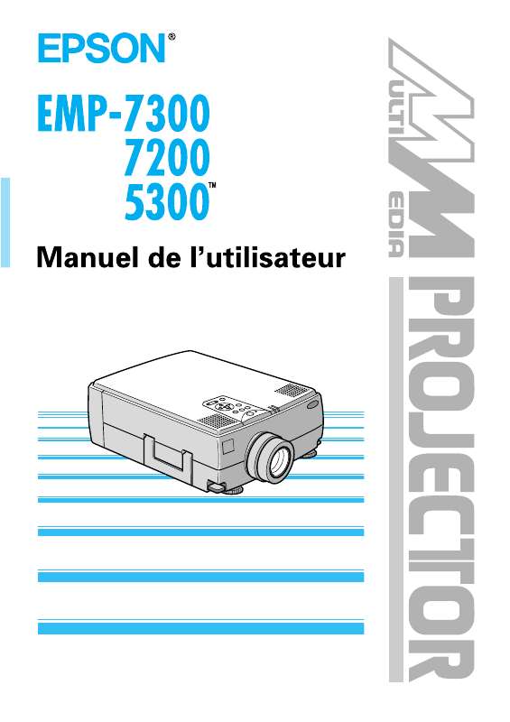 Guide utilisation EPSON EMP-7200  de la marque EPSON