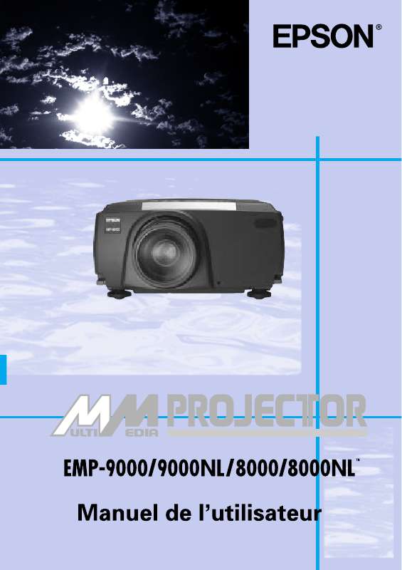 Guide utilisation EPSON EMP-9000  de la marque EPSON