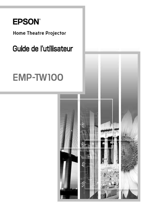 Guide utilisation EPSON EMP-TW100  de la marque EPSON