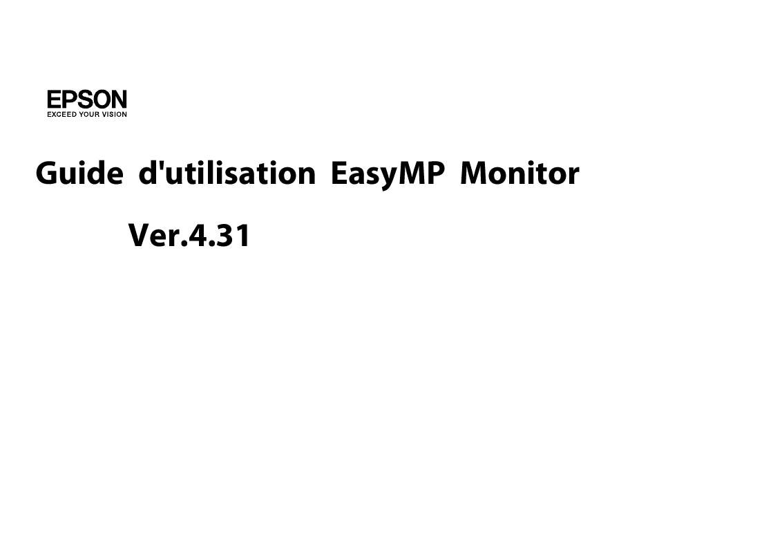 Guide utilisation EPSON EB-W8D  de la marque EPSON