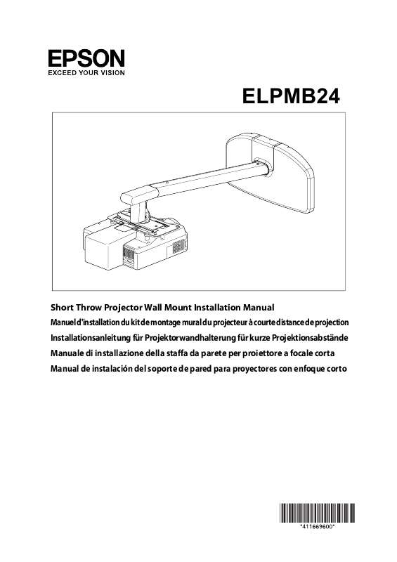 Guide utilisation EPSON ELPMB24  de la marque EPSON