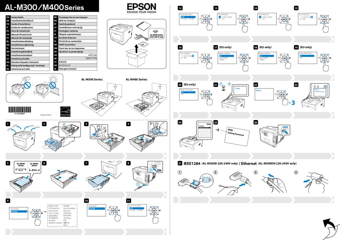 Guide utilisation  EPSON AL-M300  de la marque EPSON