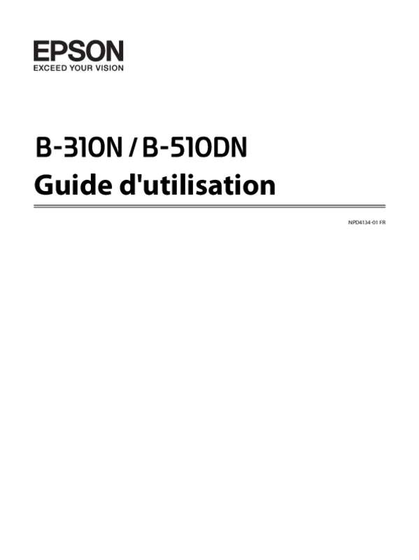 Guide utilisation  EPSON B-510DN  de la marque EPSON