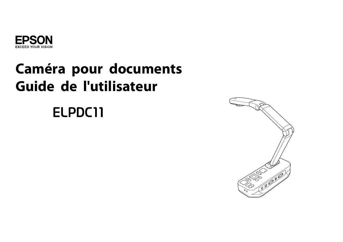 Guide utilisation EPSON ELPDC11  de la marque EPSON