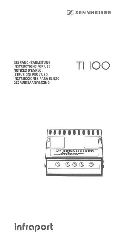 Guide utilisation  SENNHEISER TI 100  de la marque SENNHEISER