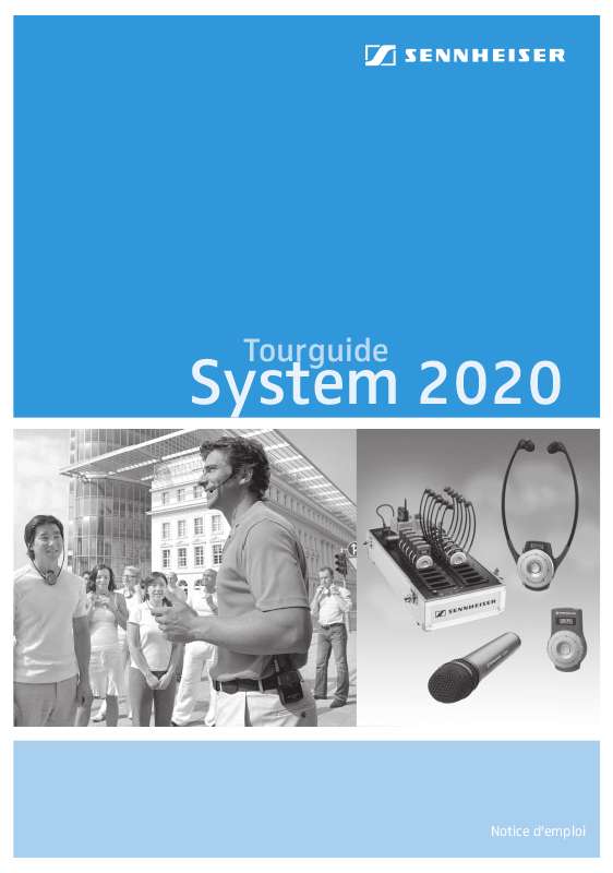 Guide utilisation  SENNHEISER TOURGUIDE SYSTEM 2020  de la marque SENNHEISER