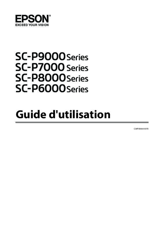 Guide utilisation  EPSON SURECOLOR SC-P7000  de la marque EPSON
