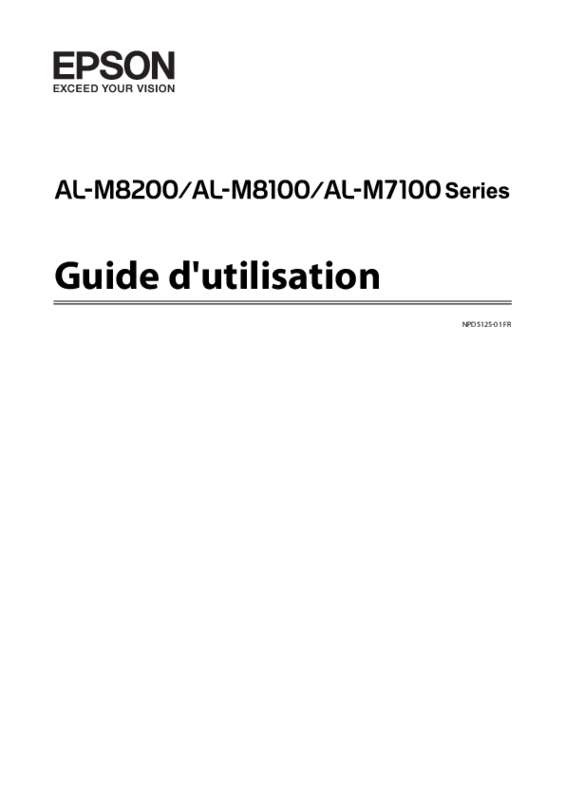 Guide utilisation  EPSON WORKFORCE AL-M8100DTN  de la marque EPSON