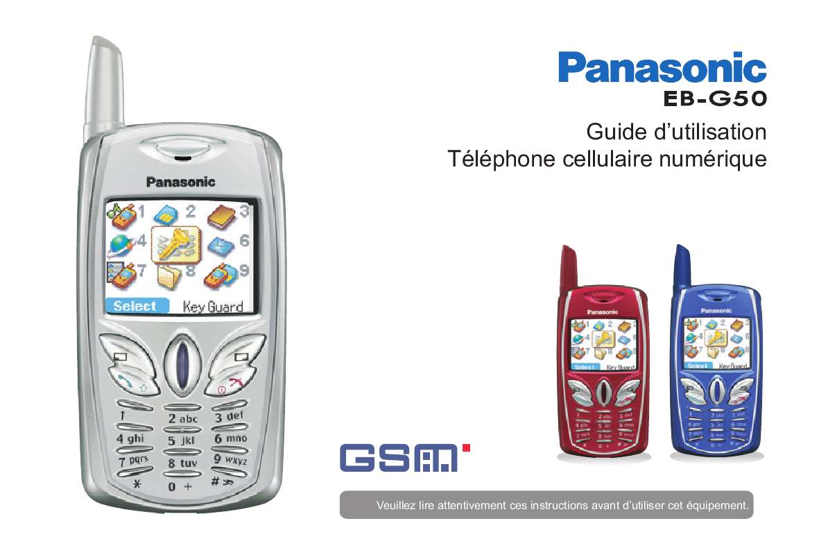 Guide utilisation PANASONIC EB-G50  de la marque PANASONIC