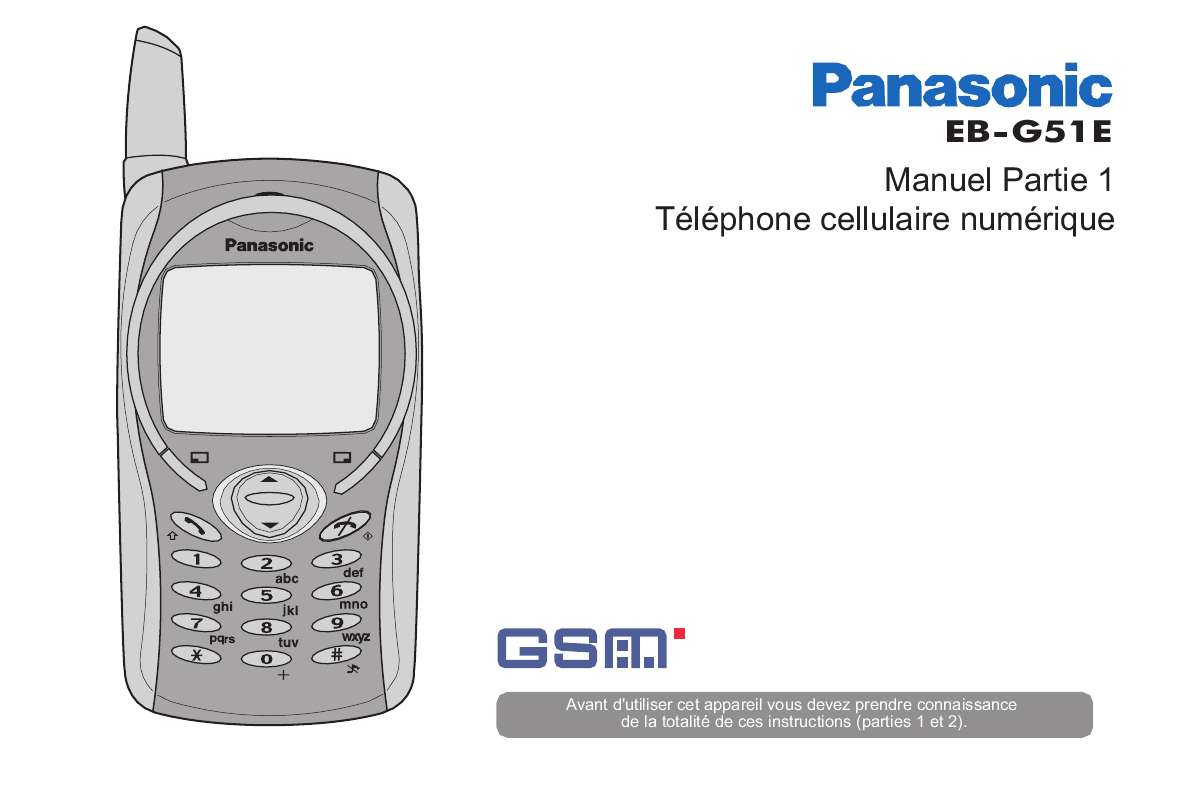 Guide utilisation PANASONIC EB-G51  de la marque PANASONIC