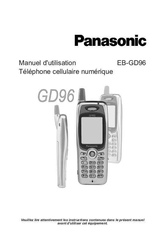 Guide utilisation PANASONIC GD96  de la marque PANASONIC