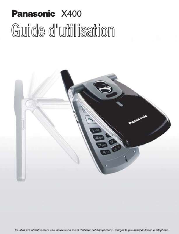 Guide utilisation PANASONIC X401  de la marque PANASONIC