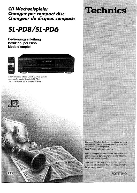 Guide utilisation PANASONIC SL-PD8  de la marque PANASONIC