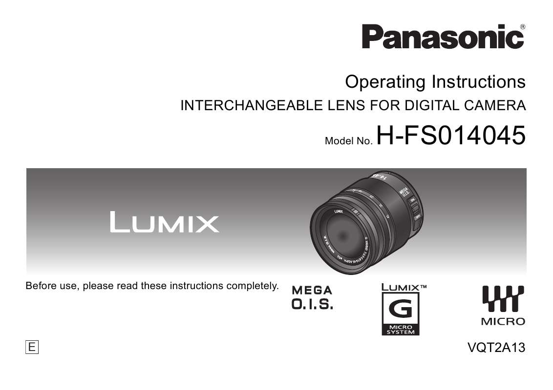 Guide utilisation  PANASONIC HFS014045  de la marque PANASONIC