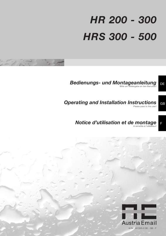 Guide utilisation PANASONIC HR-200  de la marque PANASONIC