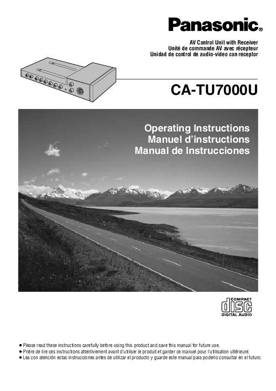 Guide utilisation PANASONIC CATU7000U  de la marque PANASONIC