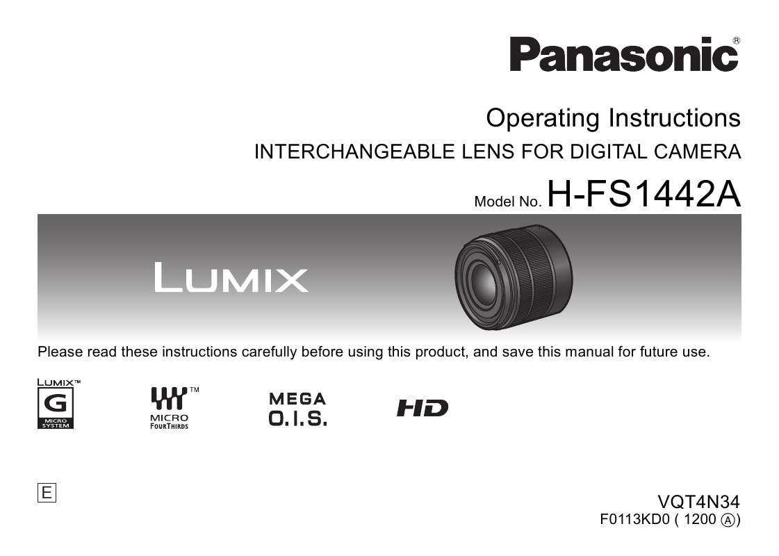 Guide utilisation  PANASONIC HFS1442AE  de la marque PANASONIC