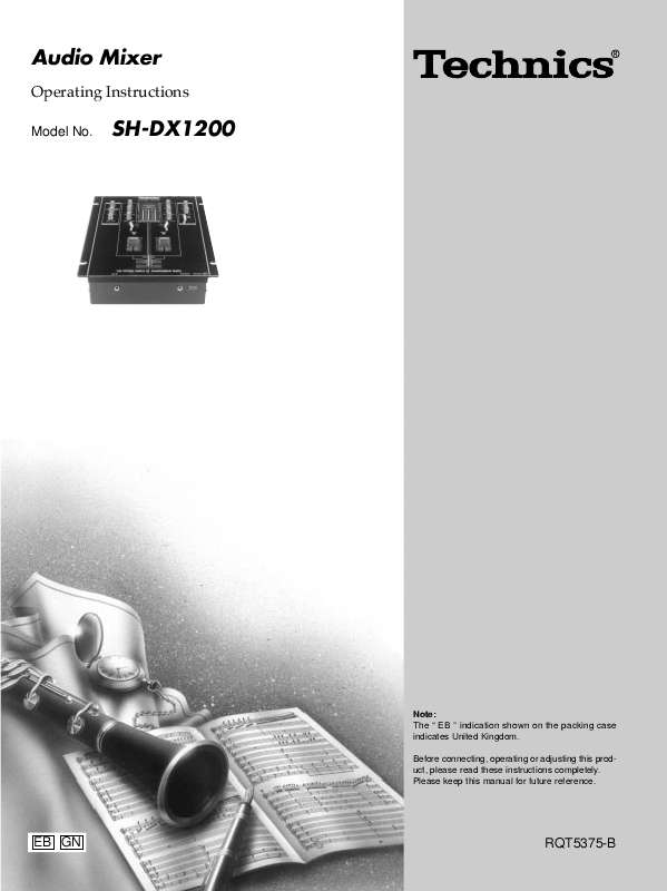 Guide utilisation  PANASONIC SHDX1200  de la marque PANASONIC
